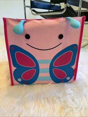Skip Hop Kids Butterfly Toy Storage Bin - Pink and Blue